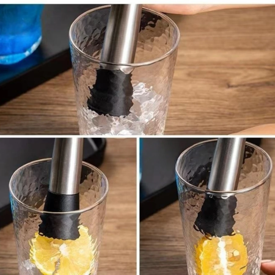Bar Tools Bar Cocktail Shaker Mojito Mint Muddler Stainless Steel Wine Mixer