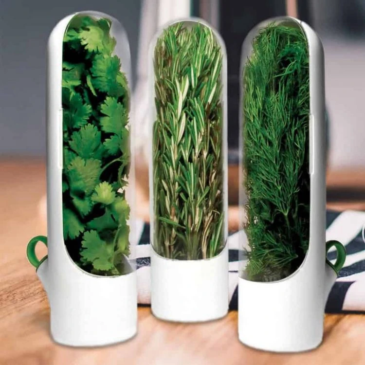 Herb Saver Herb Storage Container Herb Keeper Kitchen Gadgets Greens