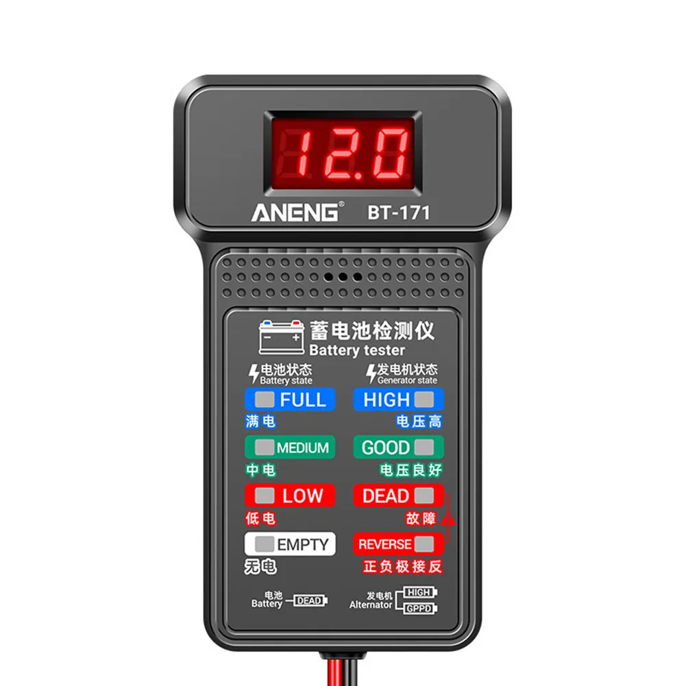 

BT-171 Battery Tester 12V 12V Battery Tester ABS Insulation Material ANENG BT 171 Car Battery Tester New