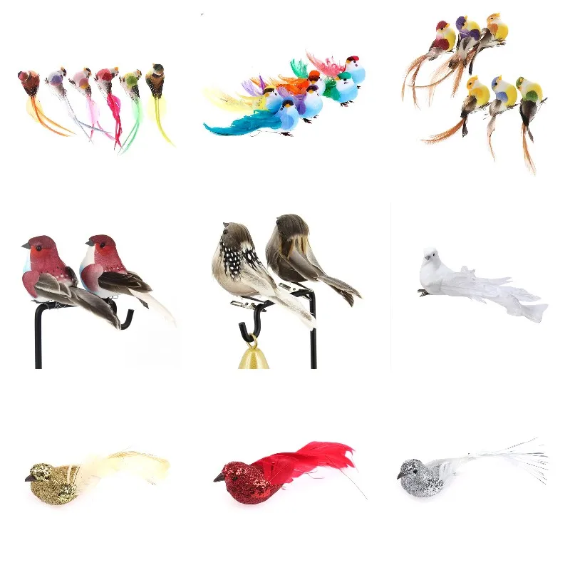 Birds Artificial Feathers Costume Dress Feather Decorations Sew Crafts Diy  1set
