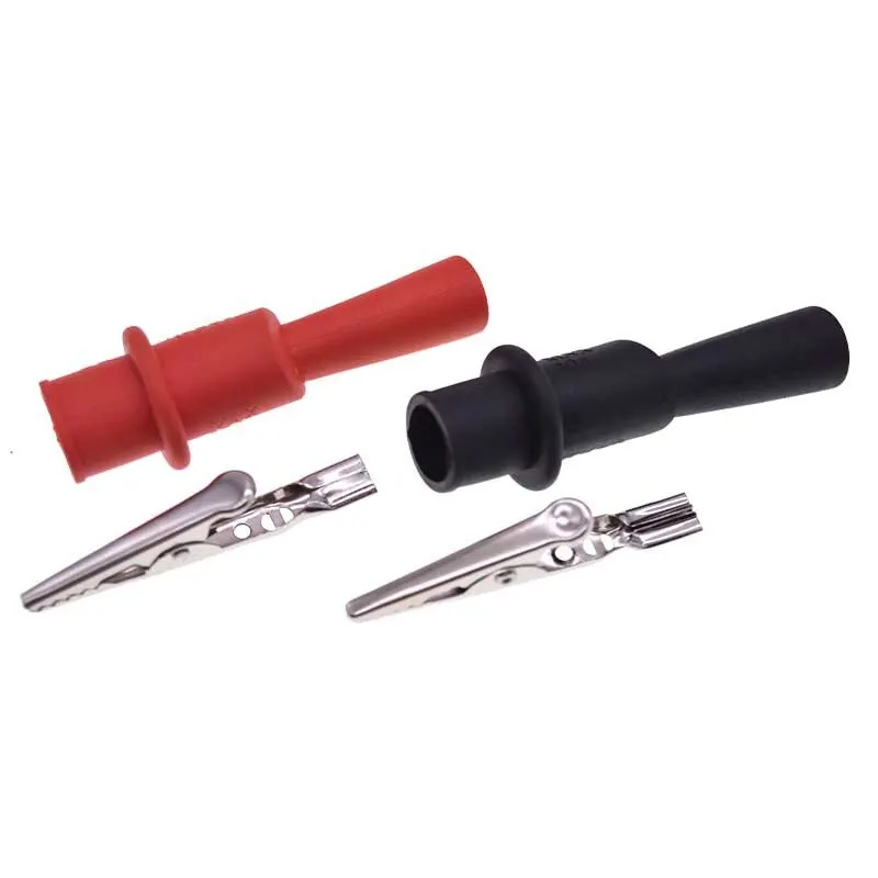 Alligator Clips 5/1 Pairs Alligator Crocodile Test Clips Clamps for Multimeter Test Lead Electrical Clamp Testing Probe Meter