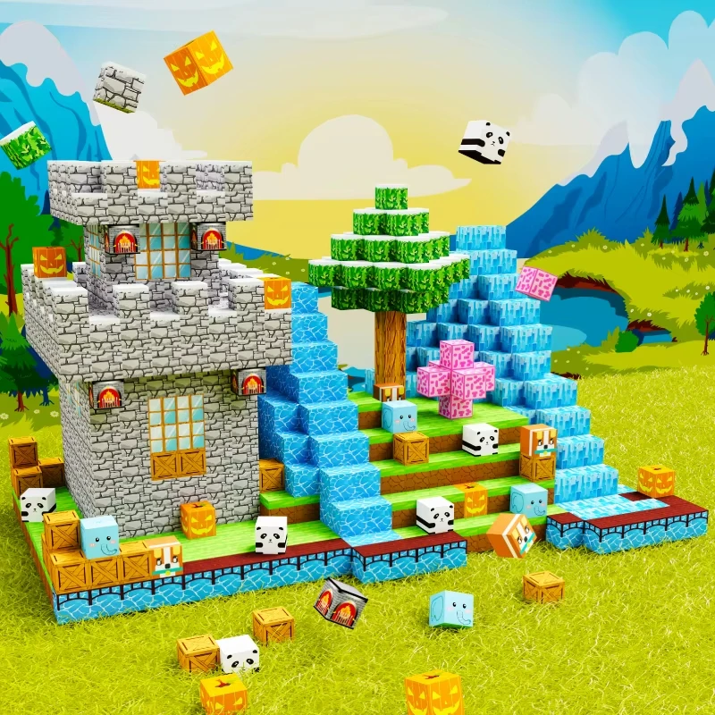 100-delige doe-het-zelf magnetische bouwblokset – educatieve constructieset voor kinderen