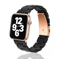 Elegant Resin Strap for Smartwatch Bands, Multiple Sizes Available (Nougat)