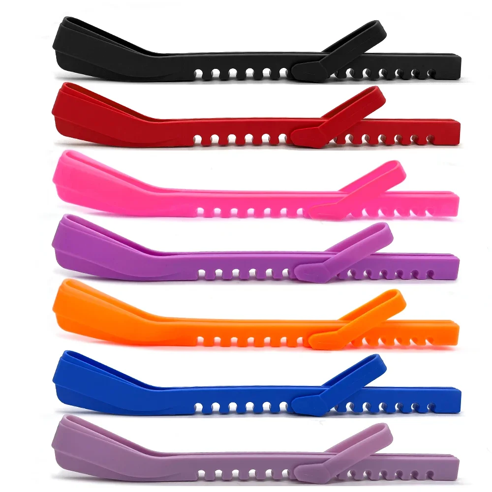 Ice Skating Figure Skate Blade Cover 1 Pair Skate Hockey Skates Adjustable Protective Prevent Puncture Scalable Blade Sleeve