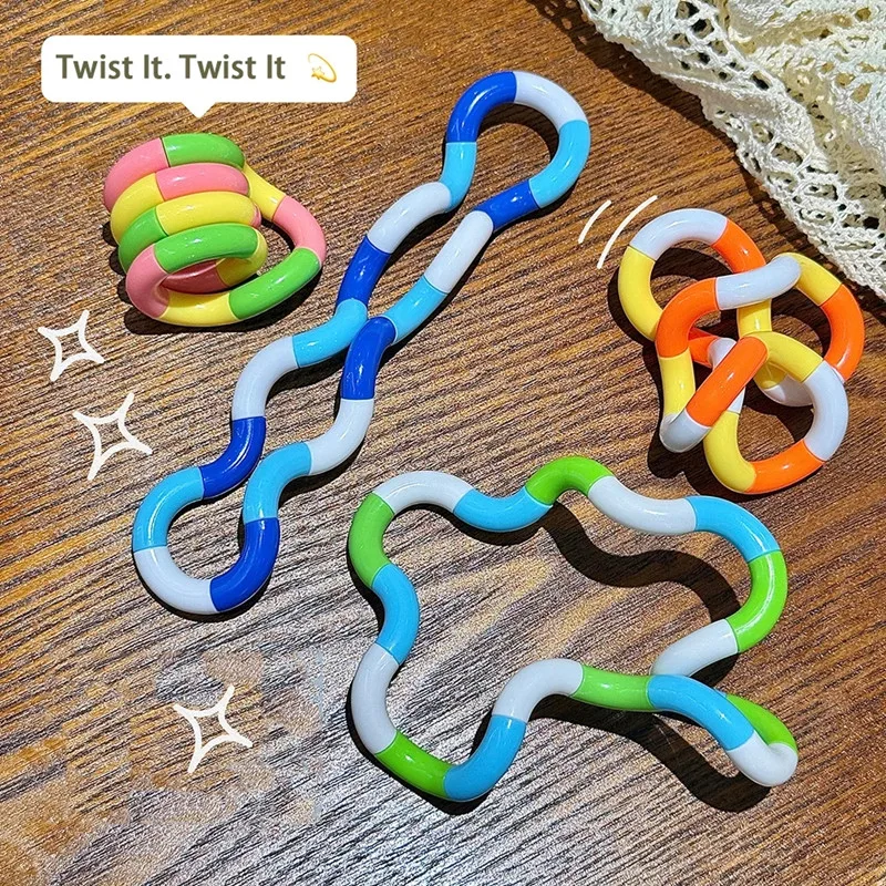 Twisting Sensory Fidget Toy for Anxiety Relief and Fine Motor Skill Development