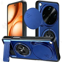 Sleek Matte Black Case with Slide Camera Protection and Anti - Shock Design - OPPO Find X9 Ultra (Blue)