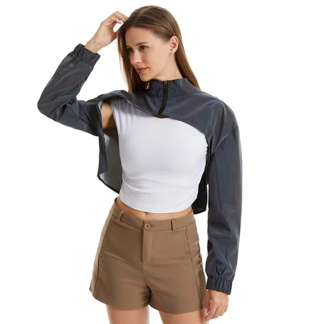 Long Sleeve Irregular Shrug Top 4