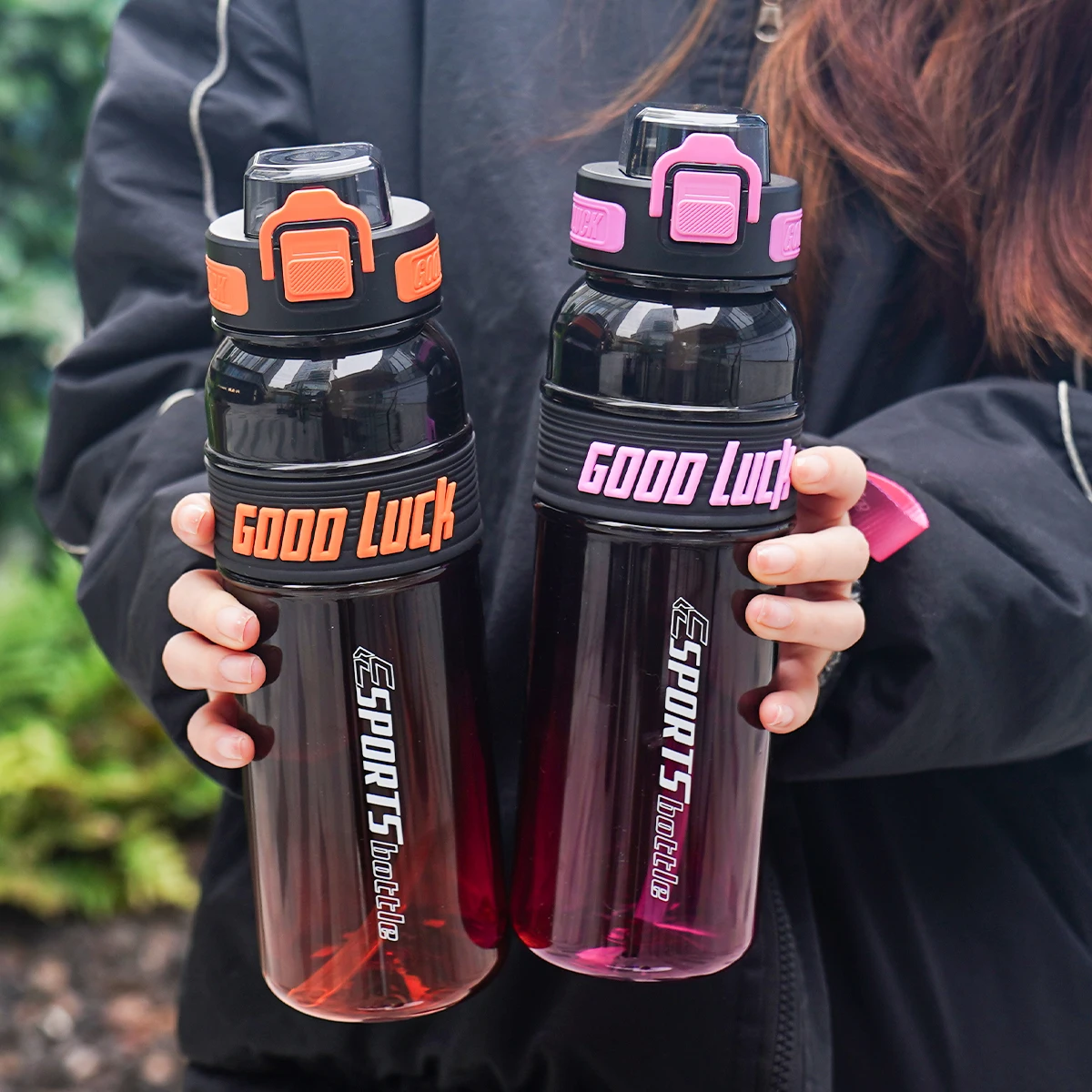 1pc 950ml/31o 750ml/26oz 550ml/18oz outdoor sports water bottle, suitable for fitness, sports, birthday gifts