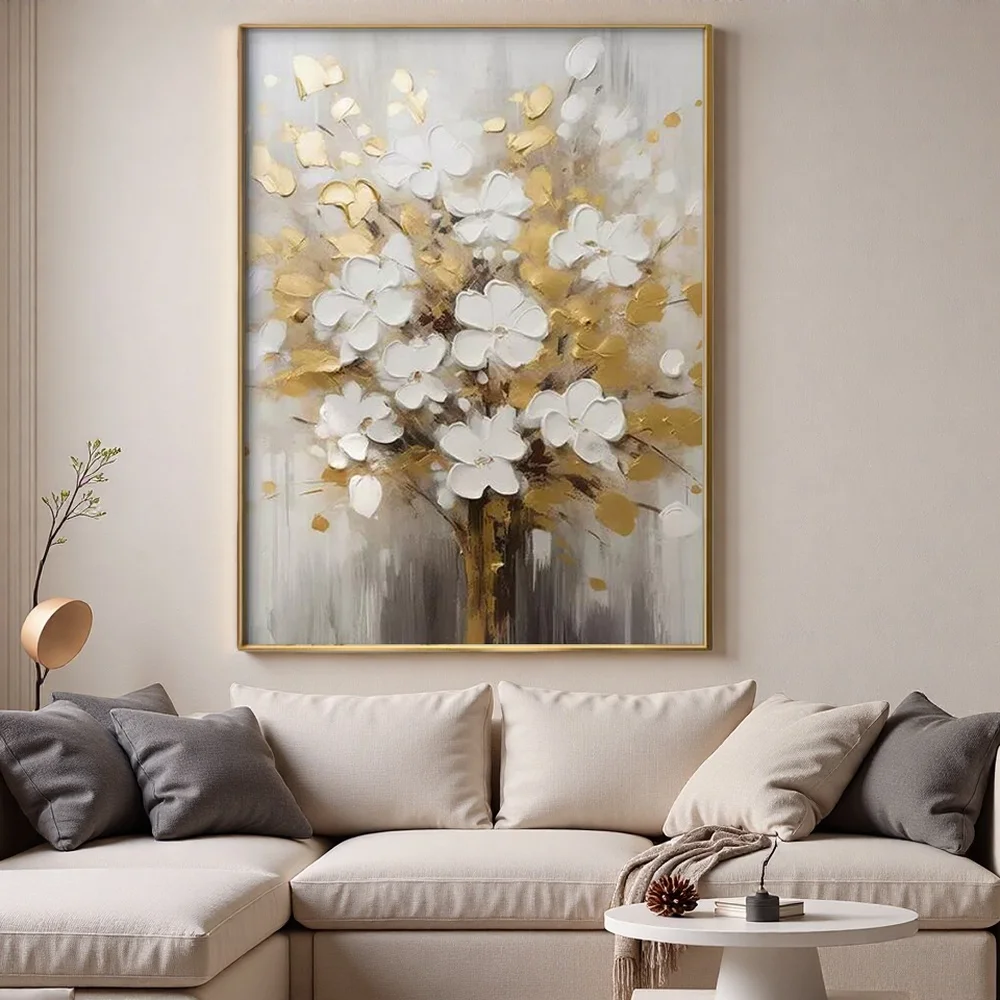 Textured Floral Oil Painting 4