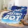 Game A-Astro bots Blanket Skin friendly comfort warm soft plush blanket suitable sofa living room office bedroom 3