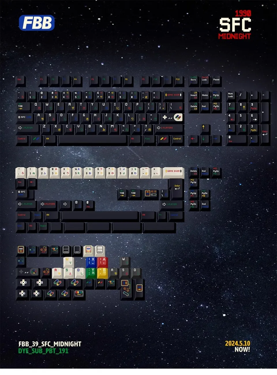 FBB F**k Typing PBT Dye Sub Keycap Set – pantheonkeys