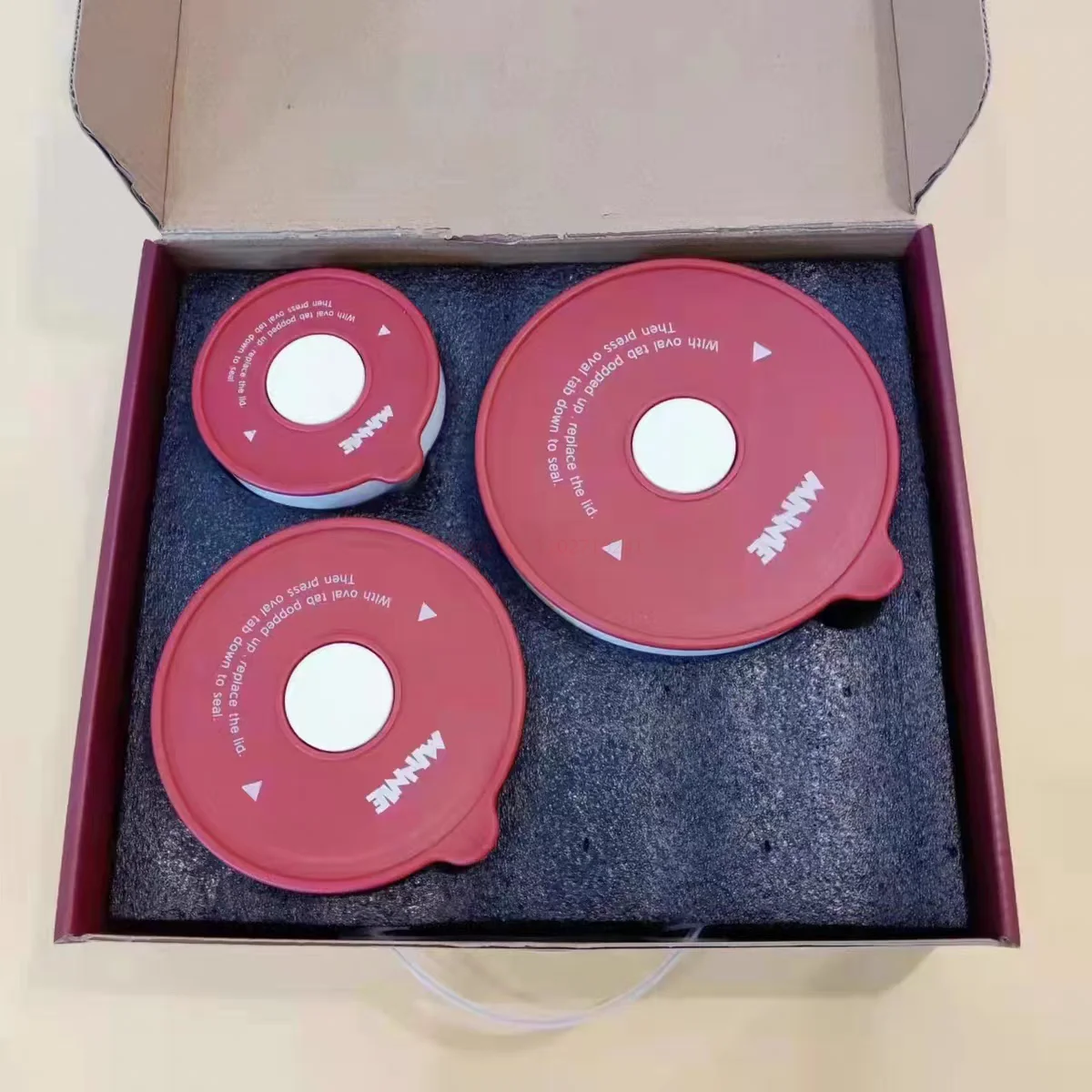 Disney Ceramic Bowl With Lid Microwave Oven Bowl 3 Pcs Student Thicken Lunch Box