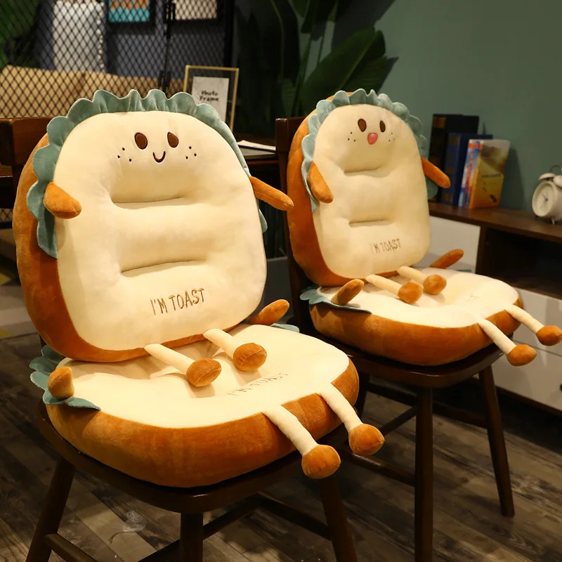 

Cushion Increase Thickening Tatami Seat Cushion Soft Plush Cushion Office Home Nap Pillow Cartoon Car Back Cushion
