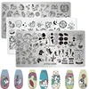 Cartoon Animal Nail Stamping Plates Cloud Star Cute Unicorn Pattern Nail Art Stamping Plate Printing Image nail polish Templates 1