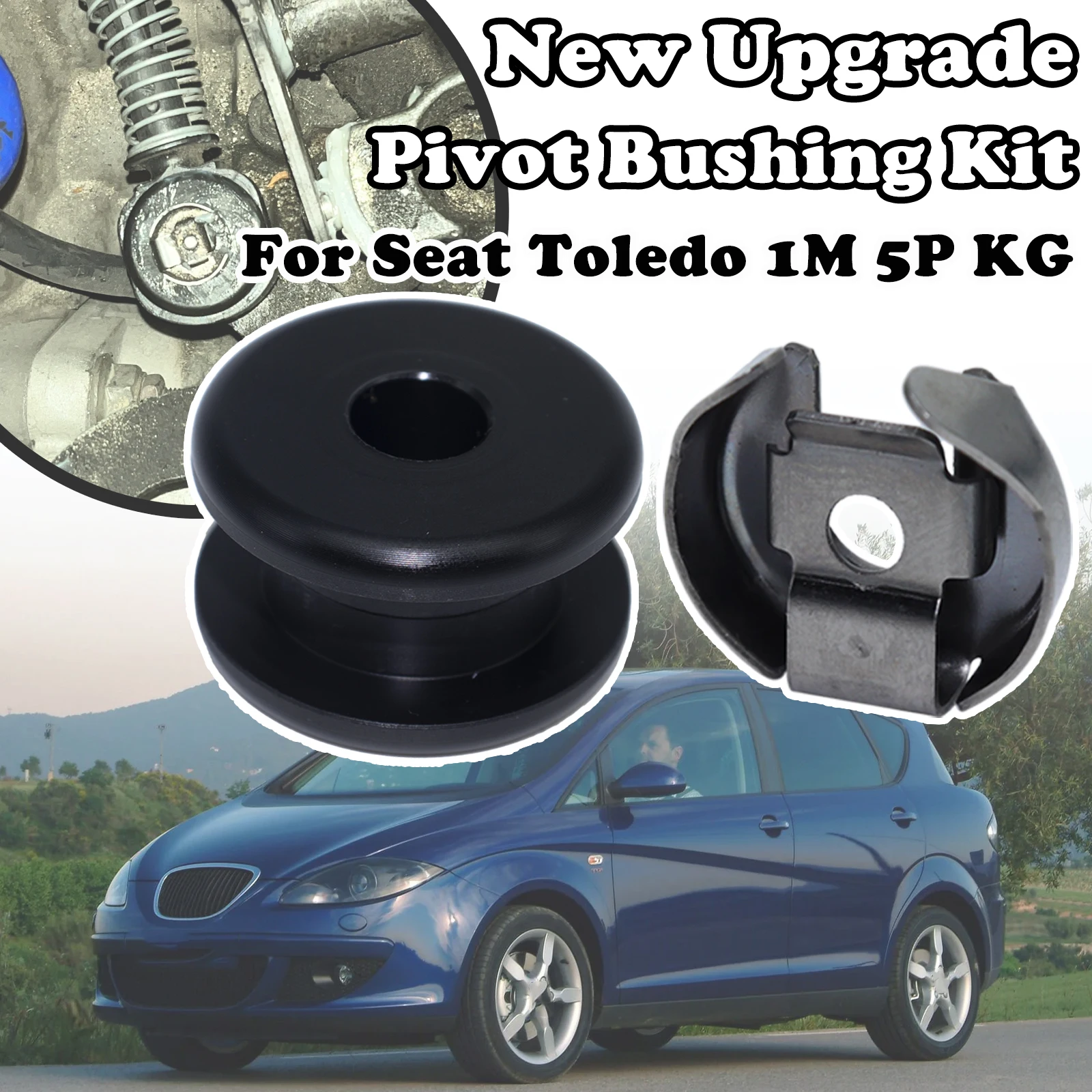 Pivot Bushing Kit For Seat Toledo 1M 5P KG Manual Gear Selector Shift Cable end Strengthen Lock Washer Retaining Clip