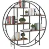 5-Tier Metal Plant Stand Vintage Industrial Bookshelf Storage Rack Indoor Display Organizer Living Room Garden Balcony 2