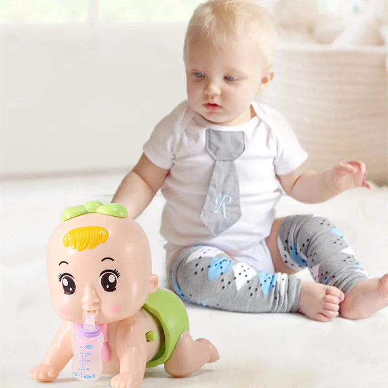 

Baby Crawl Musical Toys Montessori Soothing Electronic Crawl Learning Early Learning Toys for Infant Toddler 0-12 Months Gift