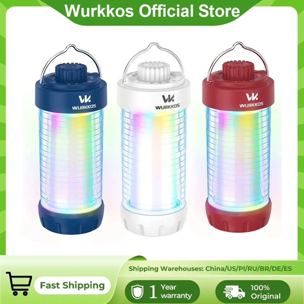 Wurkkos CL01 550LM RGB 550LM Rechargeable LED Flashlig Camping Lantern Power Bank Magnetic Work Light Rechargeable Waterproof