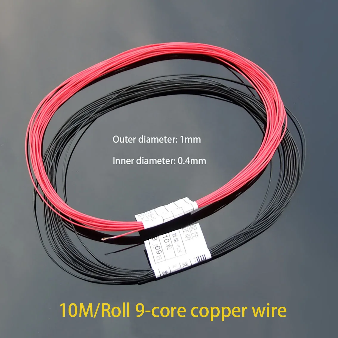 10M/Roll Red/Black 9-core Copper Wire Thin Wire DIY Handmade Model Making  Accessories Wire Outer Diameter 1mm - AliExpress