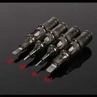 10pcs 0.35MM  Disposable Semi Permanent Makeup Tattoo Cartridge Needle Eyebrow Tattoo Pen Machine Supplies M1 RS RL RM Brown New 1