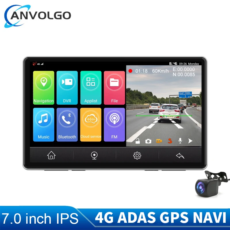 

new 7" Car Mirror Android 8.1 DVR Dash Cam for car 1080P Dual camera WiFi GPS Navigation Video Recorder ADAS Remote Surveillance
