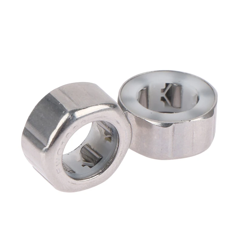 2Pcs EWC1008 스테인레스 단방향 베어링 10x17x8mm 낚시 장비 베어링 EWC1008 니들 롤러 베어링