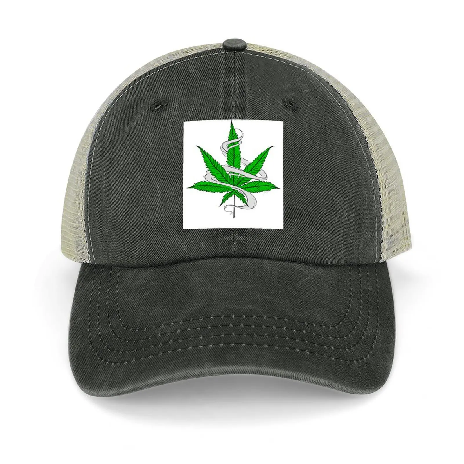

Pot leaf Cowboy Hat black Snapback Cap Men's Baseball Women's