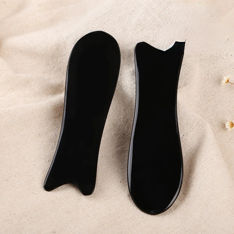 1pc Horn Gua Sha Scraping Massage Tool Fish Shaped Body Massager Guasha Board Face Body Arm SPA Acupoint Scraper Massage Tool 4