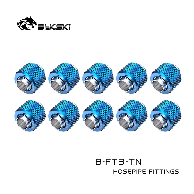 Bykski 10 Peças Lote Encaixe Macio para 10 13 mm 10 16 mm Conector de Compressão de Mão Tubulação B-ft3-tn tk - Imagem 2