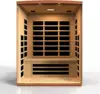 Indoor Sauna Room with Tempered Glass, Dynamic Lugano 3-Person Low EMF (Under 8MG) FAR Infrared Sauna (Canadian Hemlock) 4