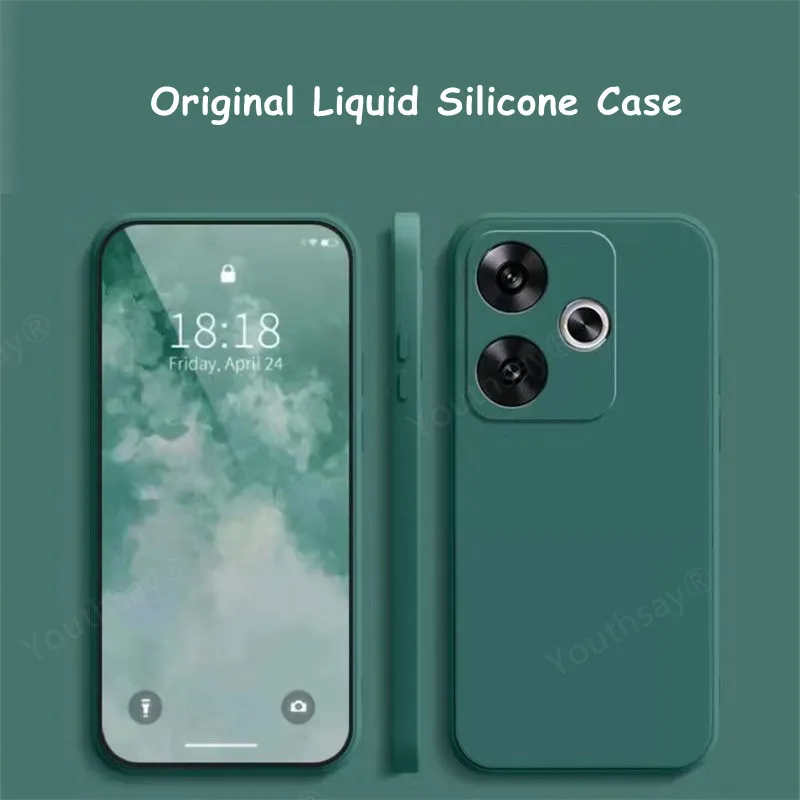Premium Liquid Silicone Soft TPU Back Cover - Luxury Case