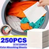 250Pcs Laundry Color Absorbing Paper Anti-dyeing Laundry Tablets for Washing Machine Clean Clothes Color Catcher Sheets 1