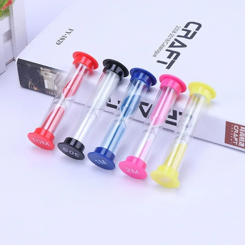 6pcs Sand Hourglass Colorful Hourglass Timer 0.5/1/2/3/5/10 Minutes Klepsydra Kitchen Kids Room Clocks Home Decor Garden