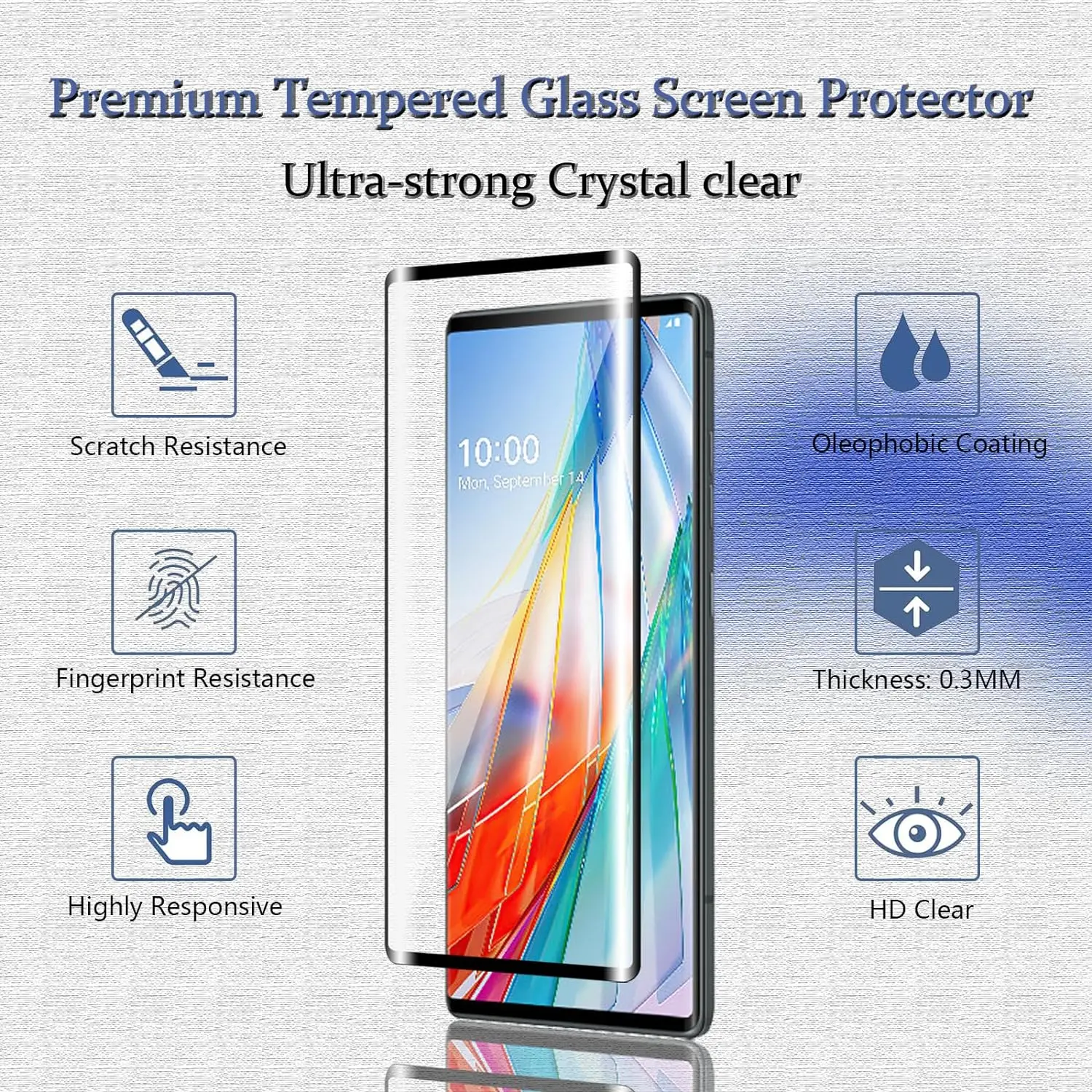 Premium 3D Curved Tempered Glass Screen and Camera Lens Protector