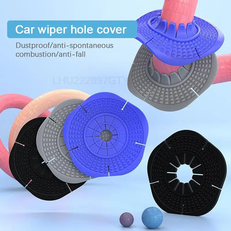 NEW 2PCS Car Windshield Wiper Hole ProtectIve Cover Silicone Pads Dustproof Sleeve AliExpress