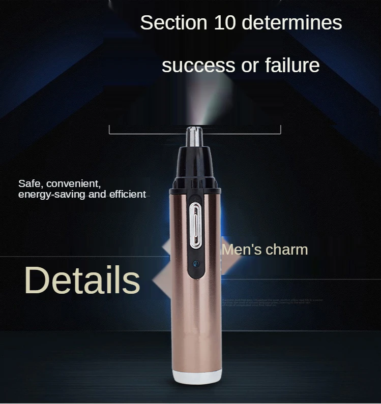Ear Nose Hair Trimmer Men's Rechargeable Electric Shaver Trimmer Rechargeable Nose Hair Trimmer Electric Removal Clipper Razor