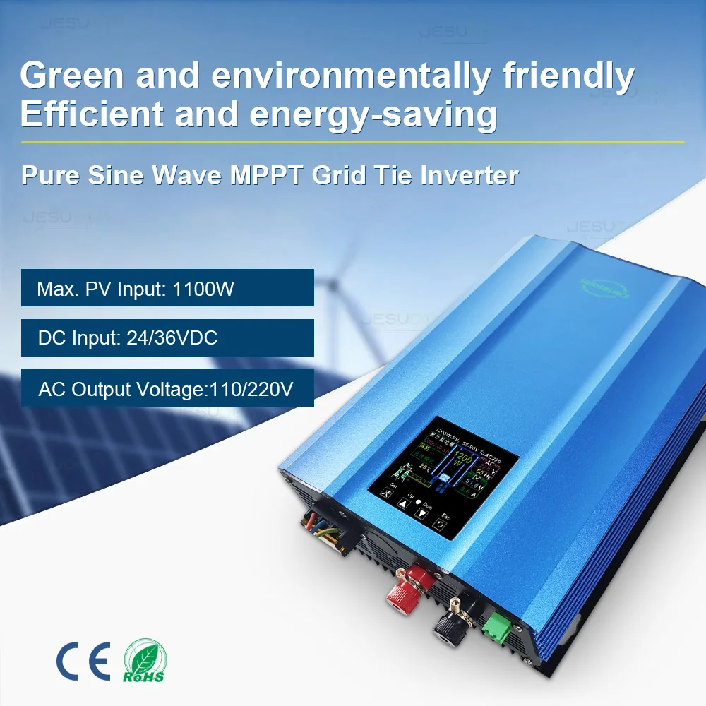 태양광 그리드 타이 인버터, 1000W, 24VDC, 36VDC, 220VAC110VAC, Onda Pura MPPT 컨트롤러, Onda Pura 그리드 타이 마이크로 인버터