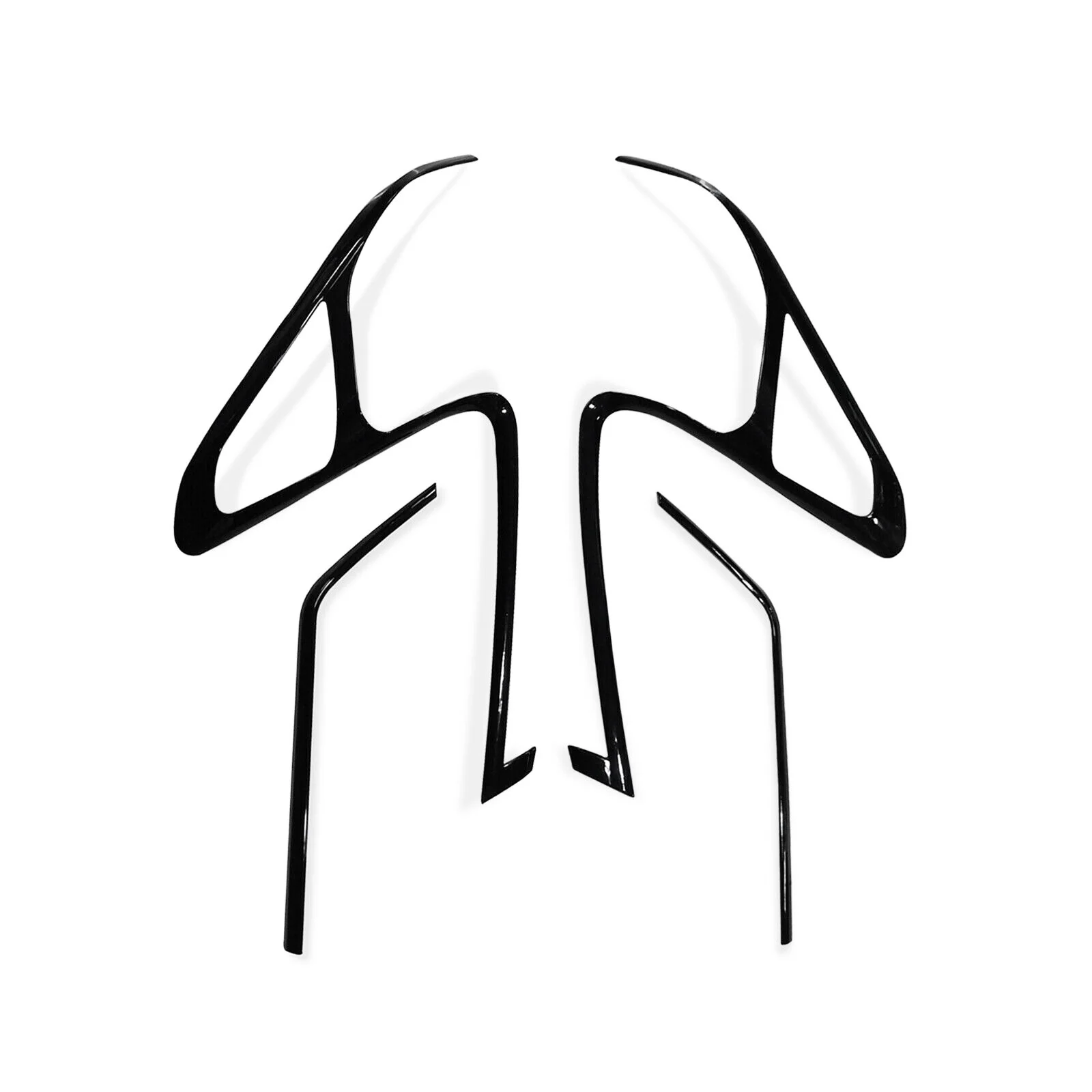 

4x Black Rear Taillight Tail Light Lamp Cover Trims for Honda CRV CR-V