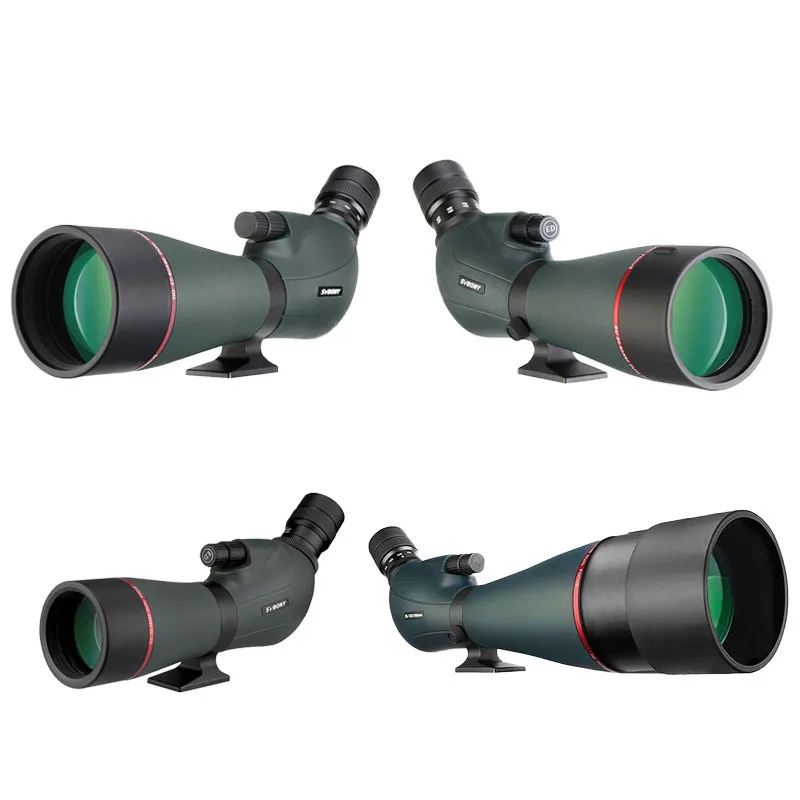 Spotting Scope SVBONY Telescope SV406/SV406P ED 20-60x80/25-75X100/16-48X65 Dual Focus IPX7 Waterproof For BirdWatching Archery