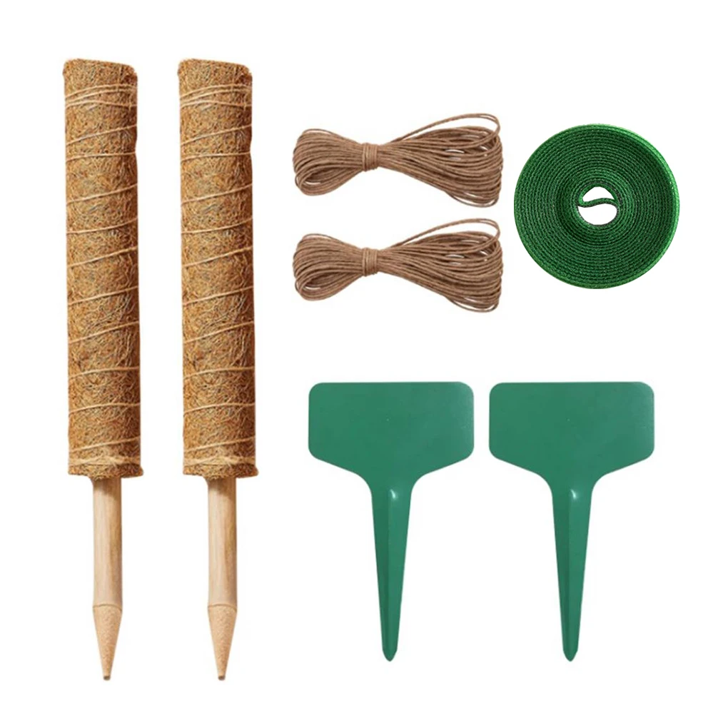 

Coconut Fiber Plant Pole Easy Operation No Tool Required Moss Plant Climbing 1 Set Plant Support