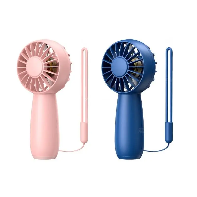 

2Pcs Portable Mini Handheld Fan Rechargeable Cooling Fan 3 Speeds for Outdoor Dropship