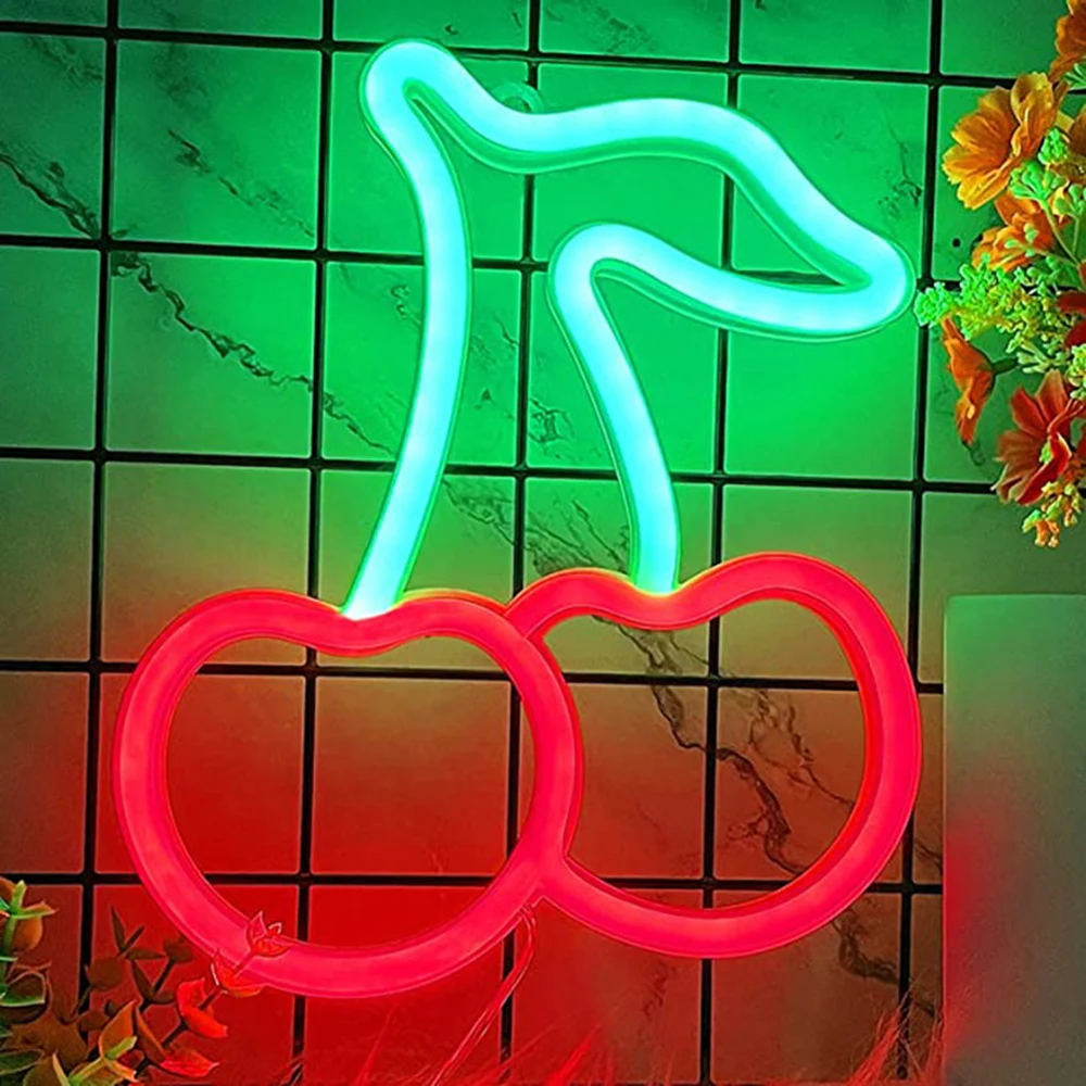 USB/Battery LED Neon Lights Sign for Wall Art Decor Heart Gaming Bar Bedroom Decoration Hanging Neon Sign Party Alien Night Lamp 4
