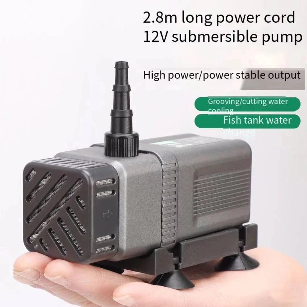 

Fish tank filter pump ultra-quiet submersible pump suction pump outdoor pool fountain pump aquarium accessories 85W DC12V