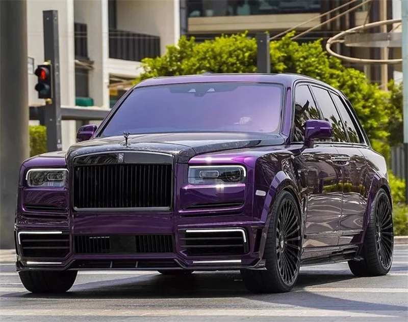 M Style High Quality Dry Carbon Fiber Car Front Bumper Rear Bumper Hood Fender Rear Spoiler for Rolls Royce Cullinan Body Kit