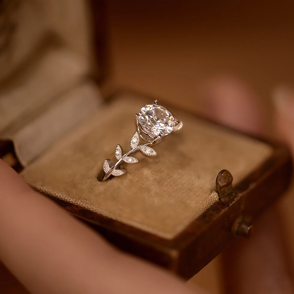 指輪・リング wing bling 925 Silver Kar Lucky Fish Moissanite Ring 925 Sterling Silver Angel Wing Rings | Real Silver Rings