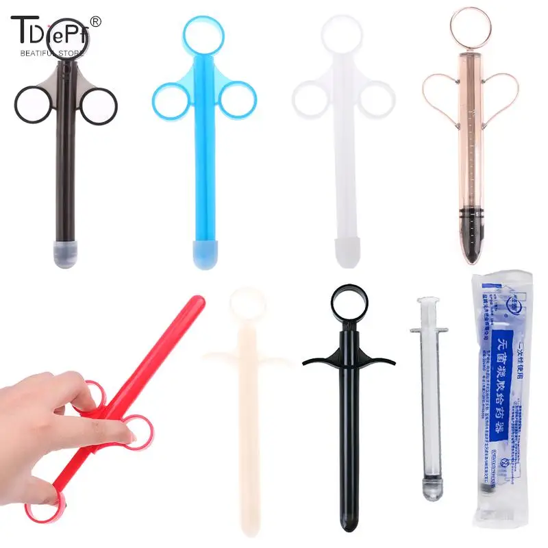 Vaginal Applicator Lubricant Injector Syringe Disposable Anal Nasal Cavity Applicator Launcher Butt Plug 1/2/5Pcs/Set enema bulb syringe enema syringe