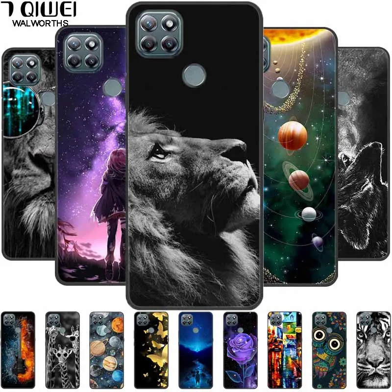 Lenovo K12 Pro Soft Silicone Wolf and Lion TPU Cartoon Phone Case - Lovely Design Protective Cover
