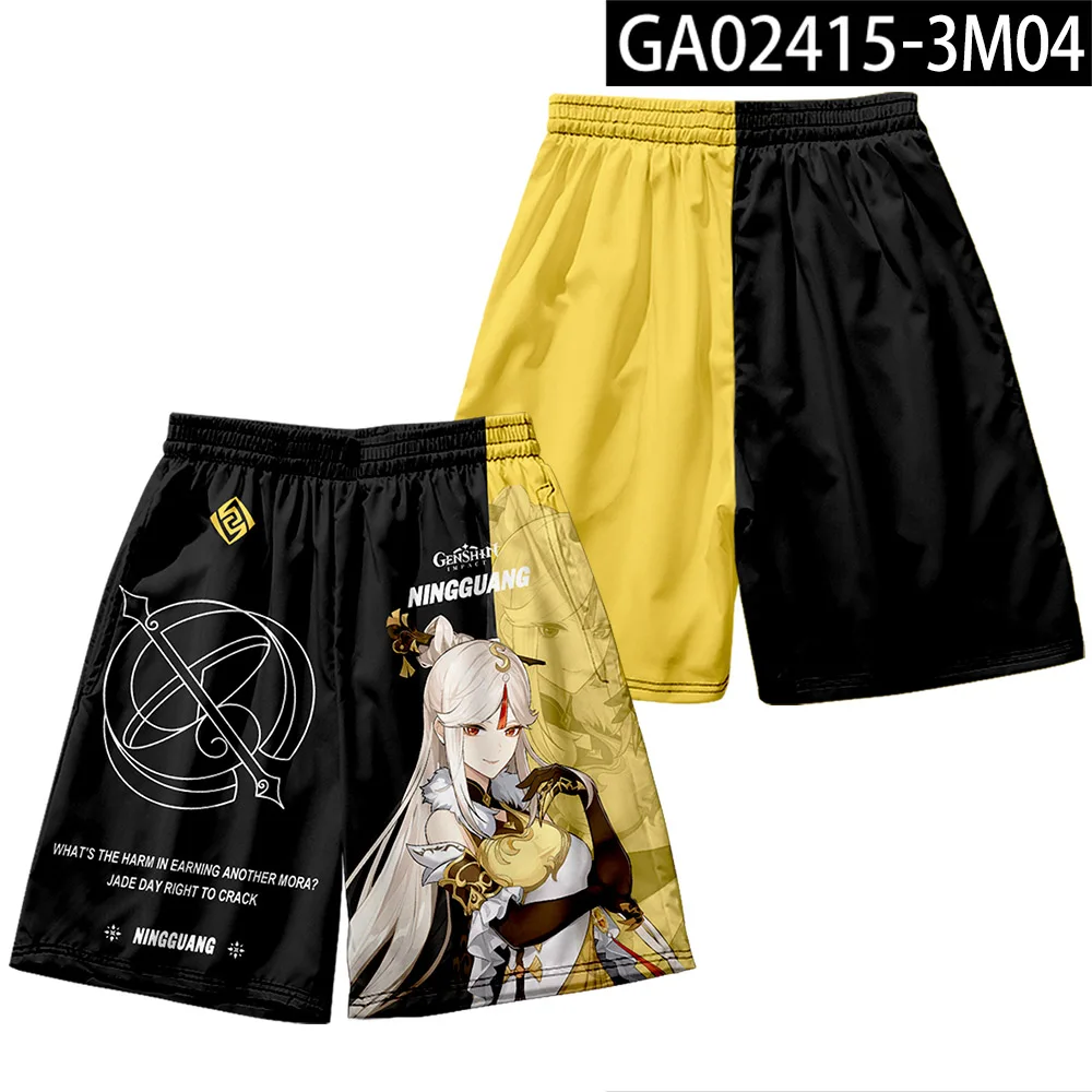 

Hot Sale 3D Print Genshin Impact Short Pants Men's Comic Beach Shorts Harajuku Streetwear Male Board Shorts Casual Summer Shorts