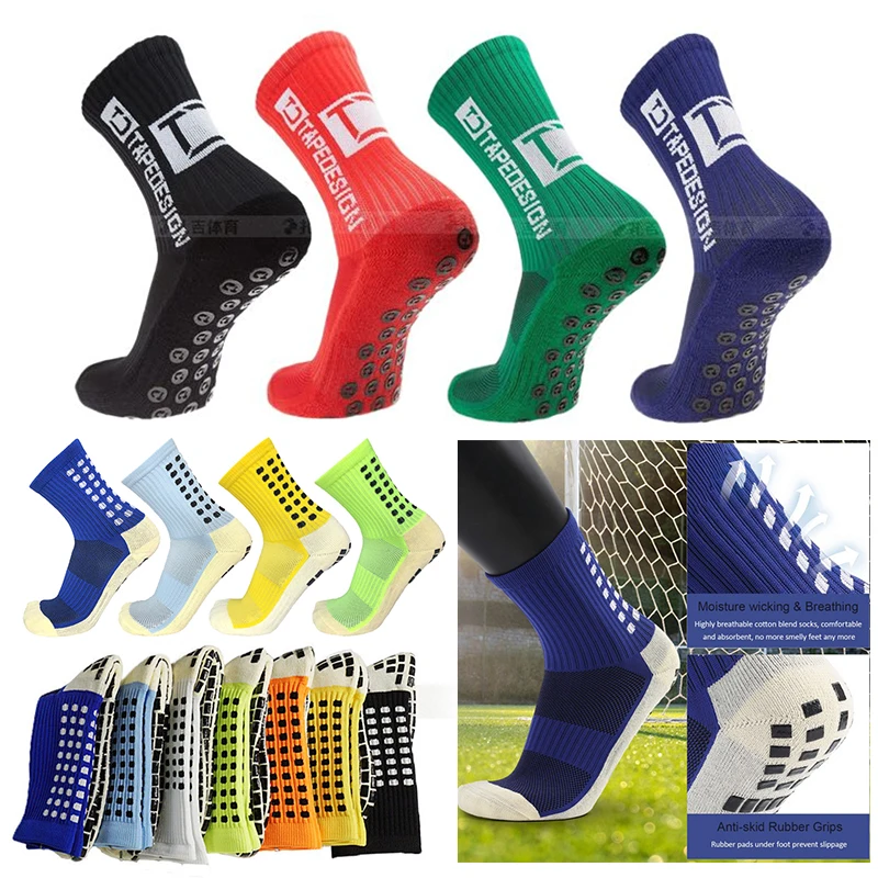 Antislip Football Socks Men Women Nonslip Soccer Sport Socks