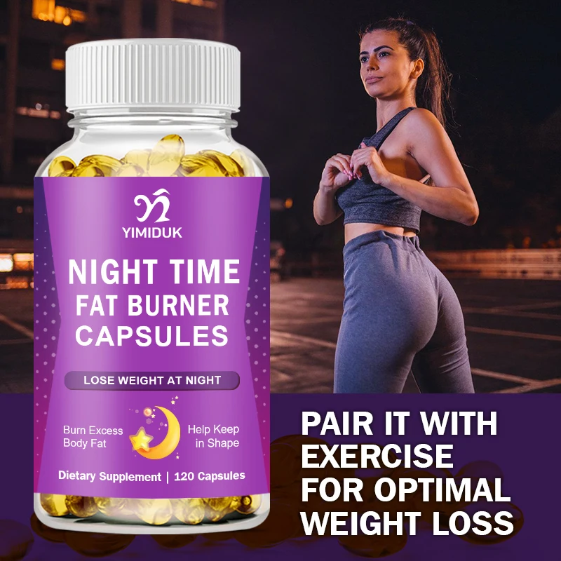 

Night Time Fat Burner Capsules Weight Loss Fast Slimming Exercise Endurance Performance Diet Supplements Beauty Health